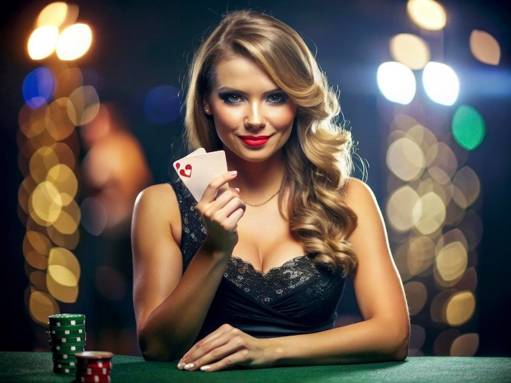 domino slot live-dealer blackjack table on mobile screen